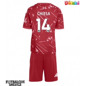 Liverpool Federico Chiesa #14 Dětské Domácí dres komplet 2026-27 Krátký Rukáv (+ trenýrky)